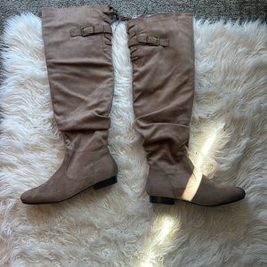 Knee length Tan Boots